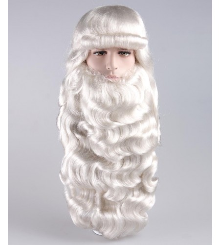 Mens Santa Claus Long Wig and Beard Set HX-004